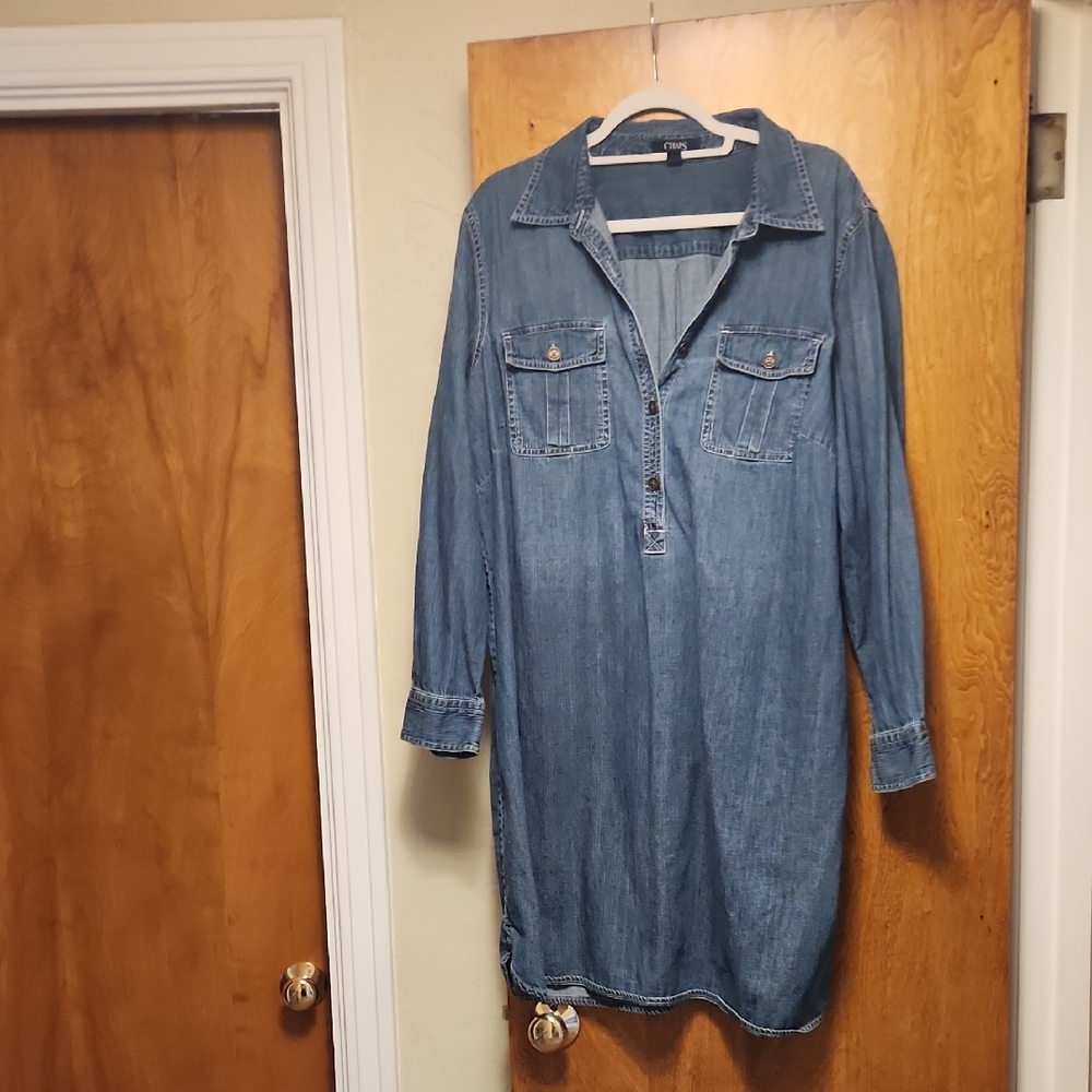 Chaps Blue Denim Top